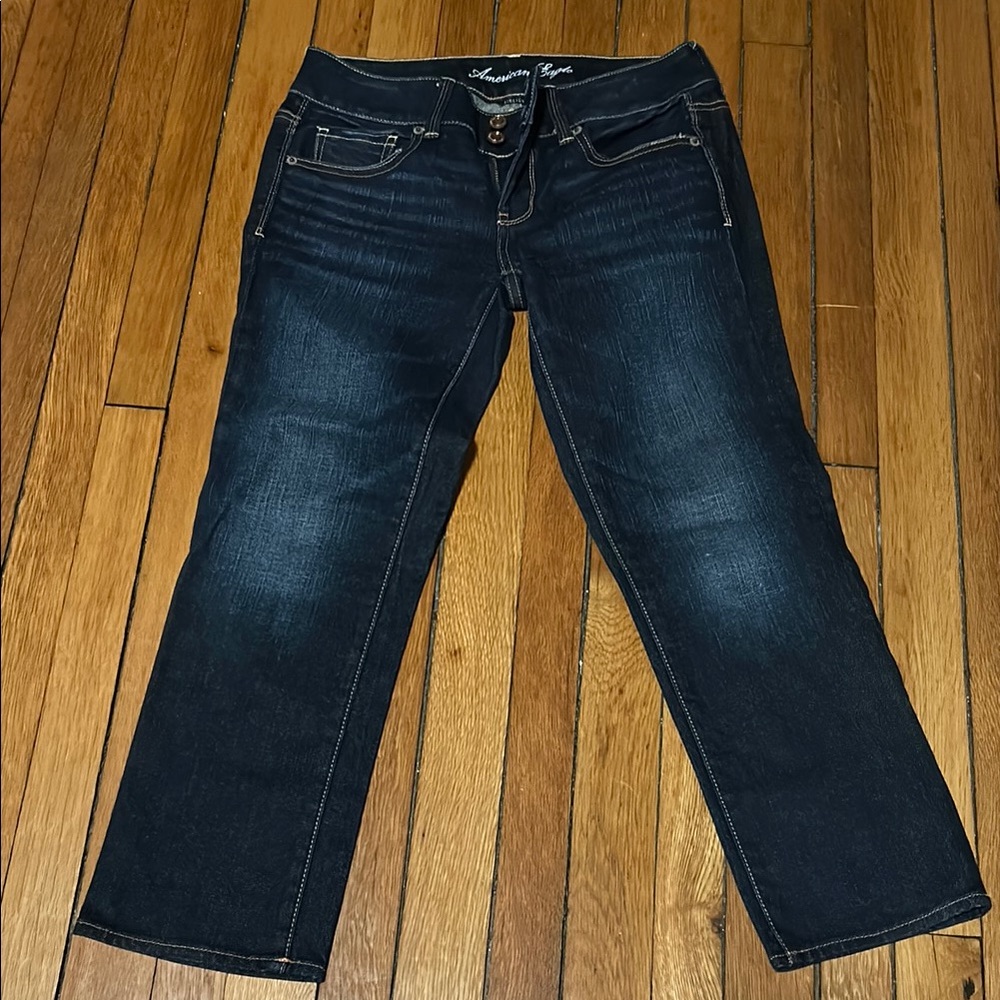 American Eagle Outfitters Artist Blue Straight Leg Jeans